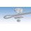 Serre-câble plat 2 boulons acier zingué Ø 4mm x 2